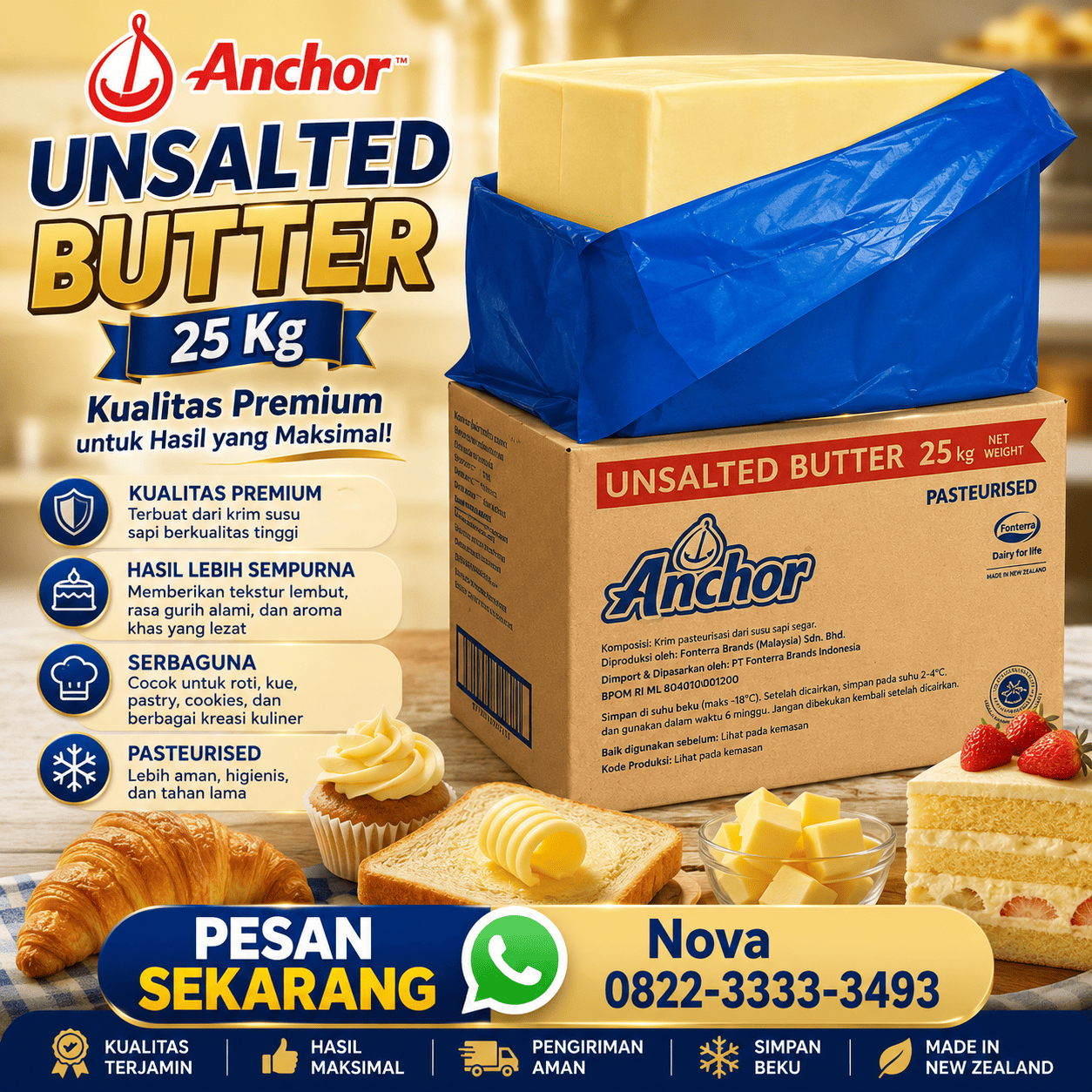 ANCHOR UNSALTED (DOS=25KG)(SEP27)